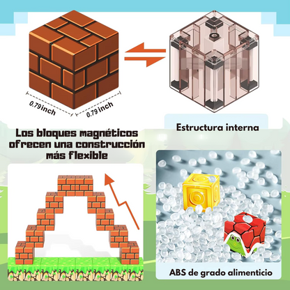 100PCS Bloques Magnéticos