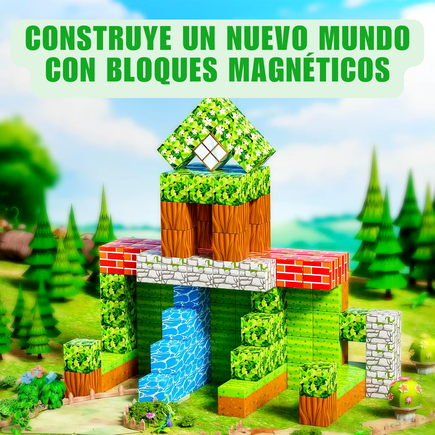 48PCS Bloques Magnéticos